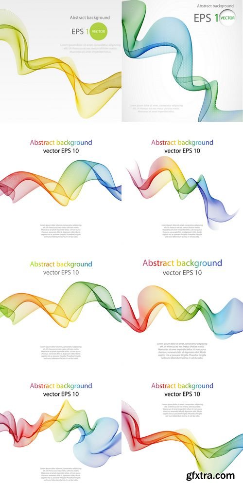 Vector - Abstract Color Wave Design Element