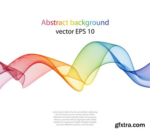 Vector - Abstract Color Wave Design Element