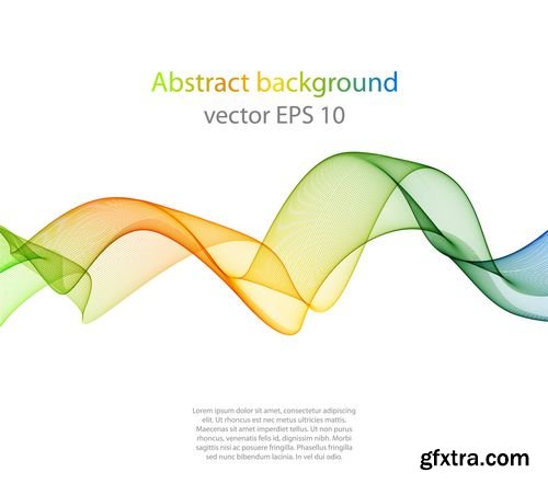 Vector - Abstract Color Wave Design Element