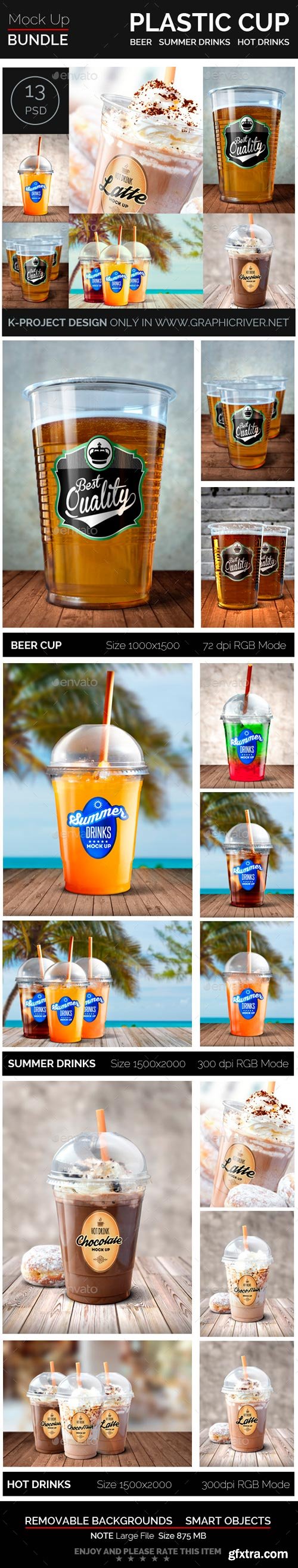 GR - Plastic Cup Mock Up Bundle