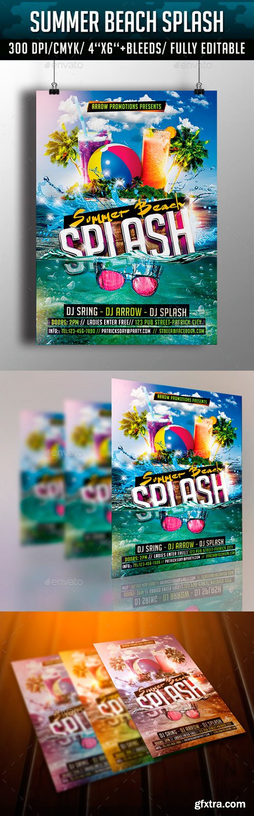 GR - Summer Beach Splash Flyer Template