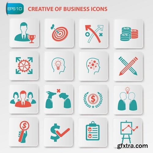 Stock Vector - Different Concepts Mega Icon Set, 25EPS