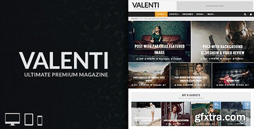 ThemeForest - Valenti v4.0 - WordPress HD Review Magazine News Theme