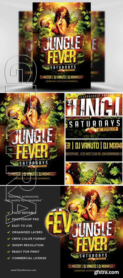 Jungle Fever Flyer Template