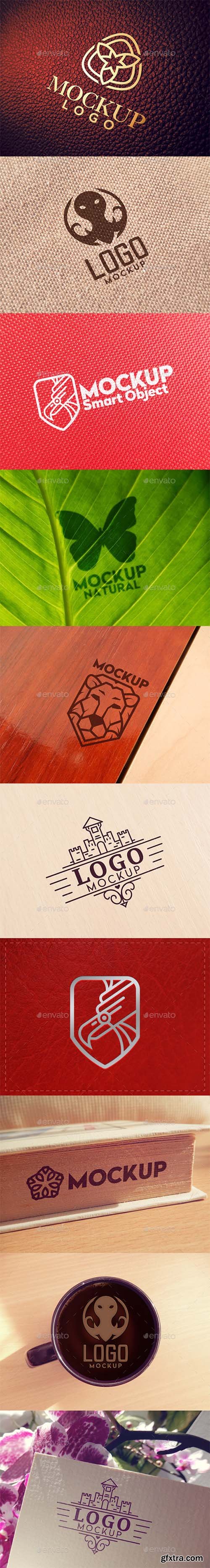 GraphicRiver 10 Logo Mockups 10929686