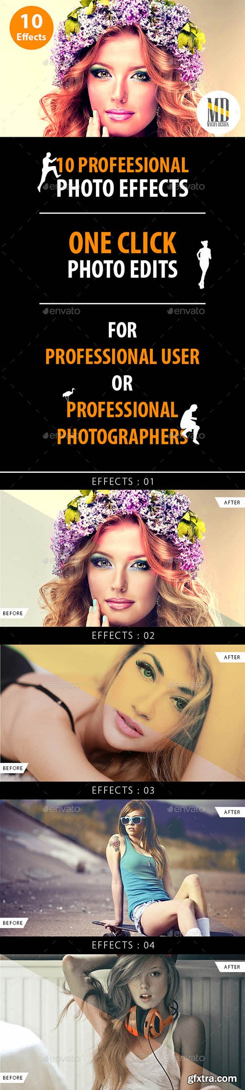 GraphicRiver 10 Professional Photo Effects 10821996