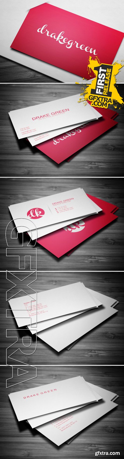 CM236169 - 3 in 1 Clean Minimal Business Cards