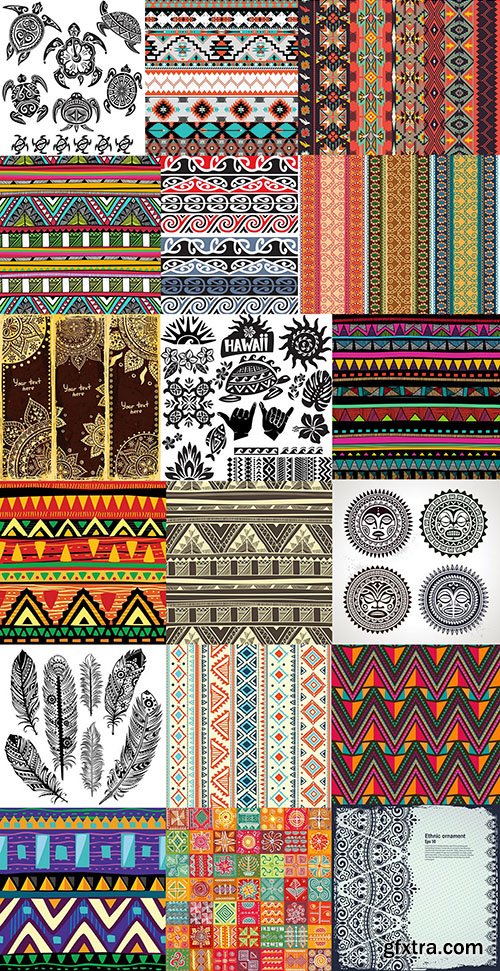 Tribal & Ethnic Ornament, 25xEPS