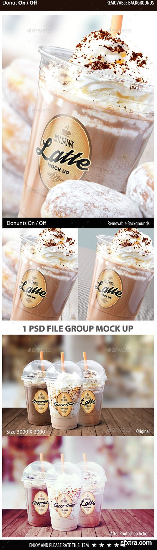 GraphicRiver Hot Drinks Plastic Cup Mock Up 10729699