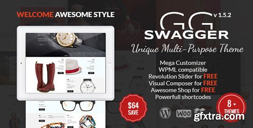 ThemeForest - SWAGGER v1.4 - Unique Multi-Purpose WordPress Theme