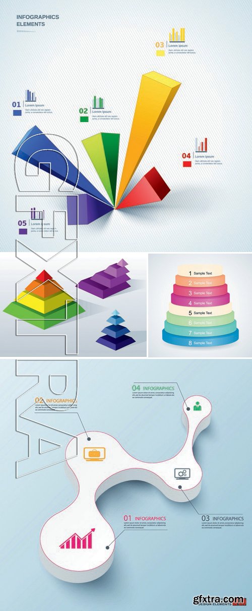 Stock Vectors - 3d Infographic Chart 18