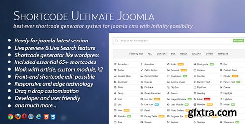 CodeCanyon - Shortcode Ultimate Plugin v2.0.0 for Joomla