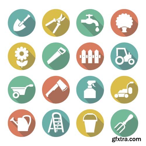 Icons construction and repair tools 18x EPS