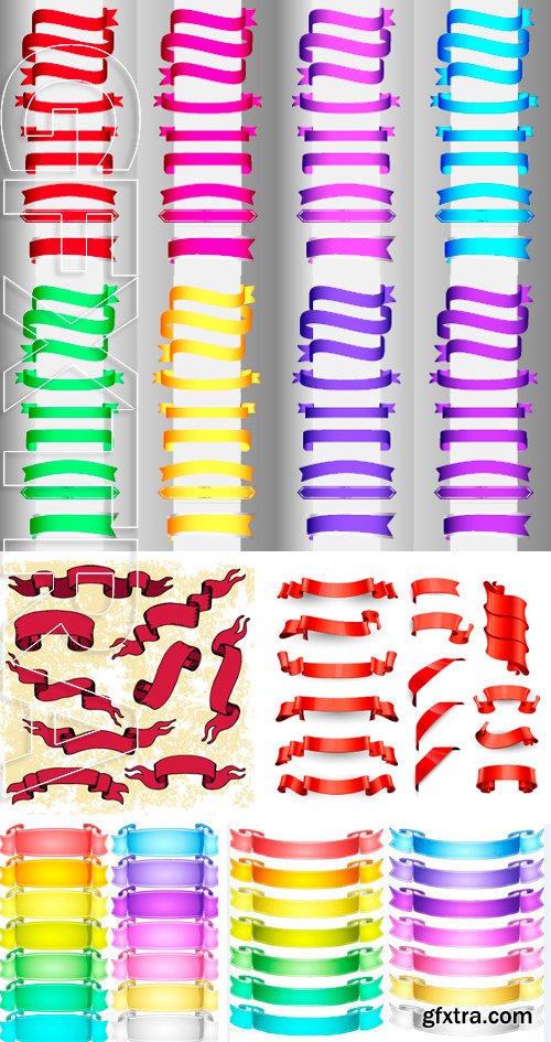 Stock Vectors - Vector ribbons set