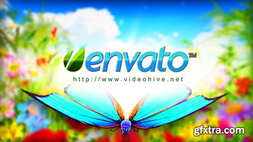 Videohive Logo Featuring Butterflies in Natural Environment 8395234