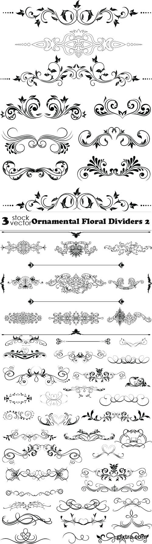 Vectors - Ornamental Floral Dividers 2