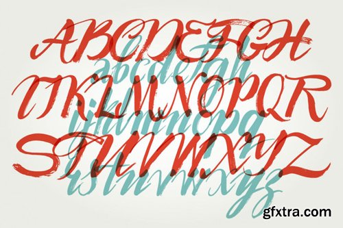 Calligraphic alphabet Set 2