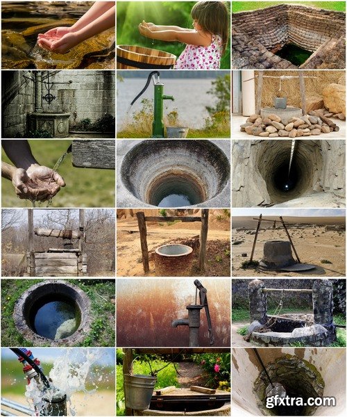 Collection of vintage borehole drilled hole 25 HQ Jpeg