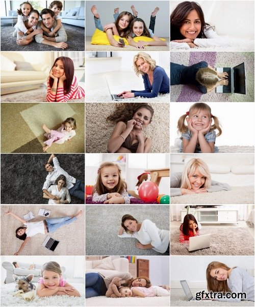 Collection of a beautiful girl on a rug floor carpet flooring 25 HQ Jpeg