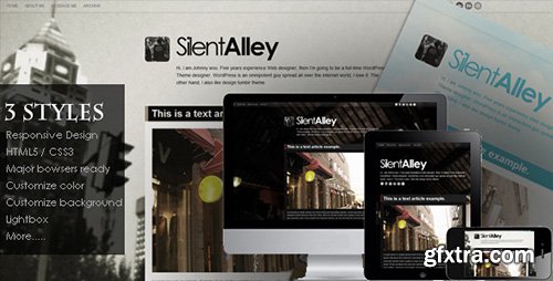 ThemeForest - Silent Alley v1.3 - Responsive Multi-Color Tumblr Theme