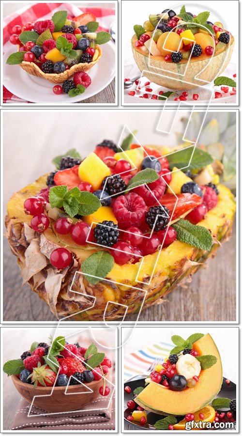 Delicious fruit salad - Stock photo