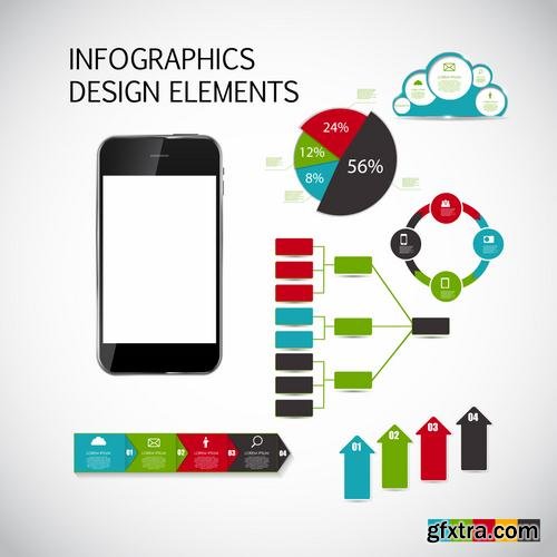 Stock Vector - Infographic Templates for Business, 55EPS