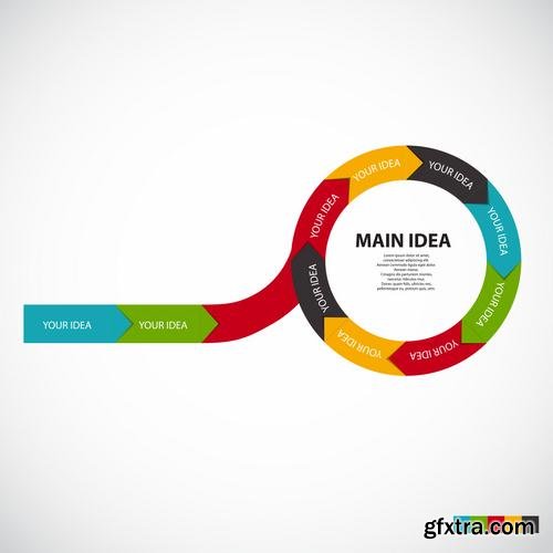 Stock Vector - Infographic Templates for Business, 55EPS