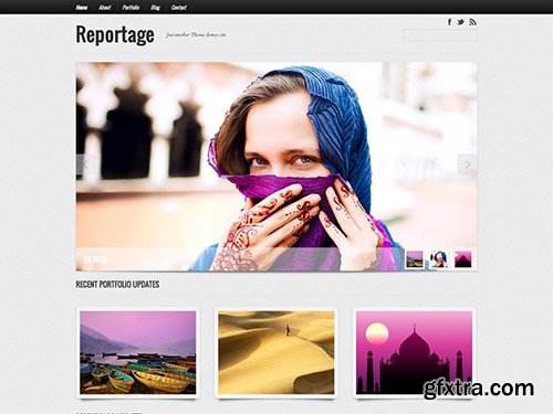 GraphPaperPress - Reportage v1.1.3 - Reportage Portfolio WordPress Theme