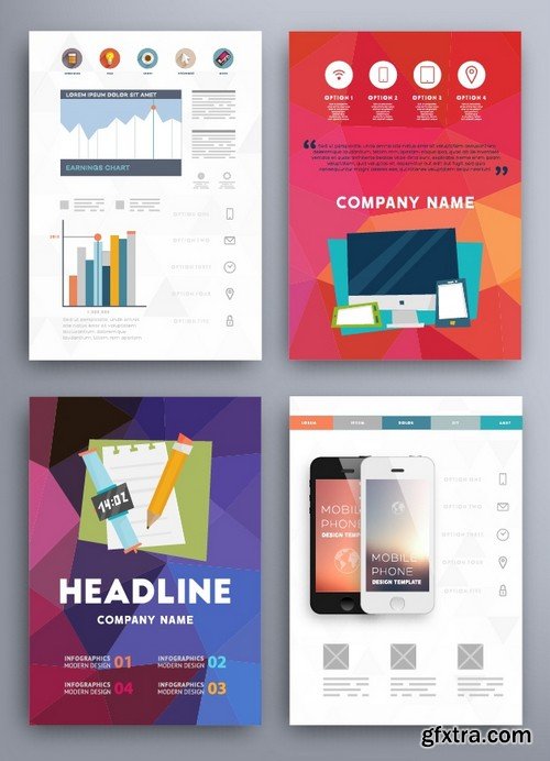 Stock Vectors - Business Flyer Template 8