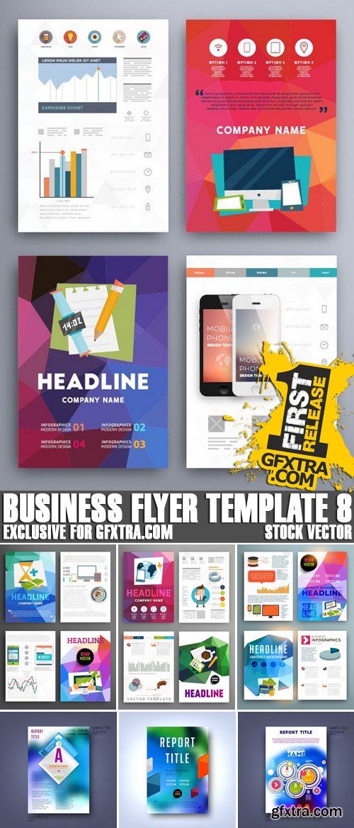 Stock Vectors - Business Flyer Template 8