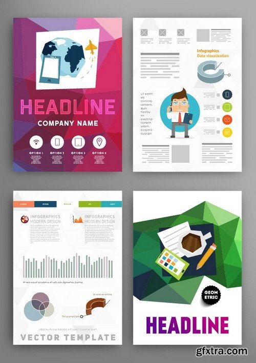 Stock Vectors - Business Flyer Template 8