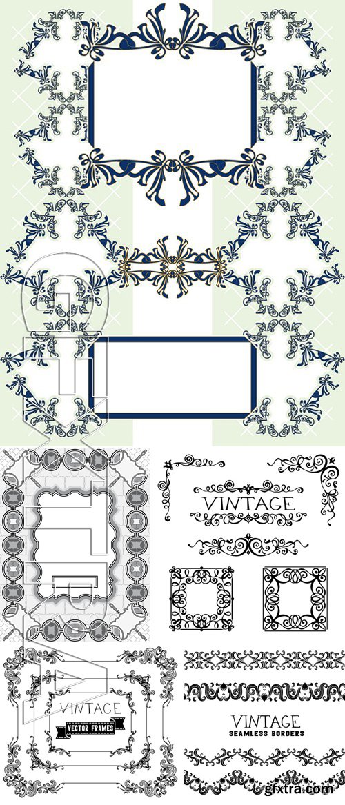 Stock Vectors - Frames Design Elements 6