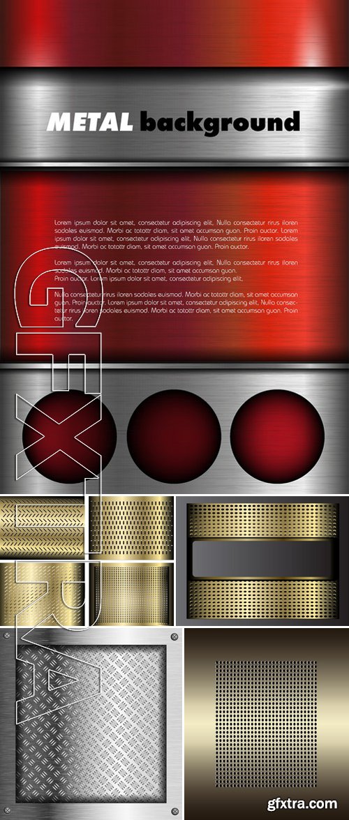 Stock Vectors - Metal Texture 18