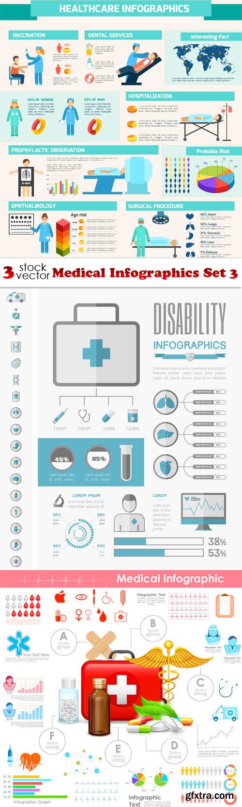 Vectors - Medical Infographics Set 3