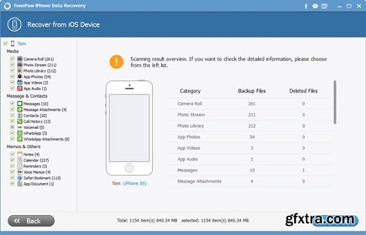 FonePaw iPhone Data Recovery 1.1.0 (Mac OS X)