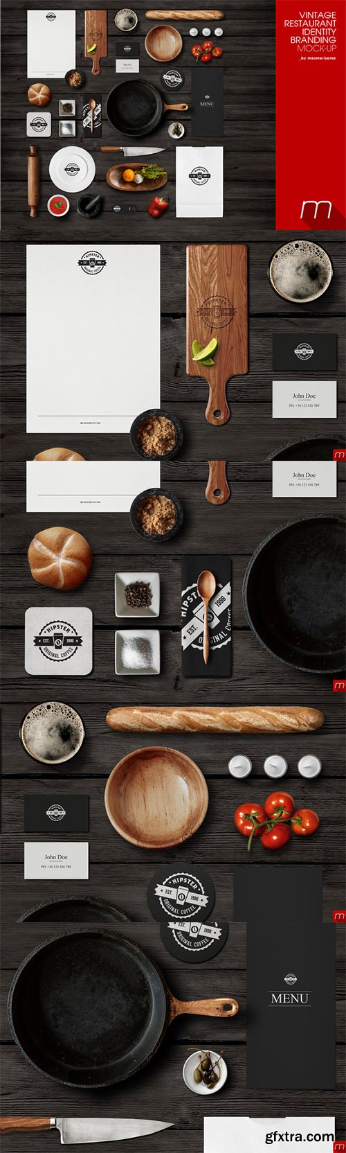 CM - Restaurant Identity Branding Mock-up 237001