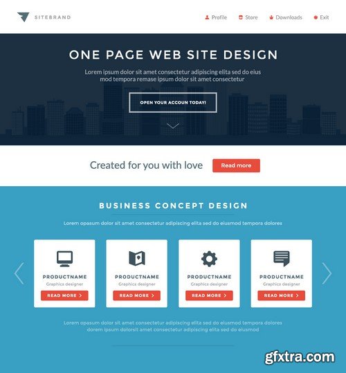 Stock Vectors - Website template 25, 25xEPS