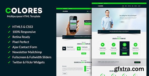 ThemeForest - Colores - Multipurpose Corporate Template - RIP