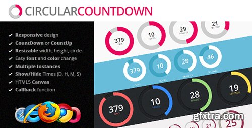 CodeGrape - Circular Countdown WordPress Plugin 2430