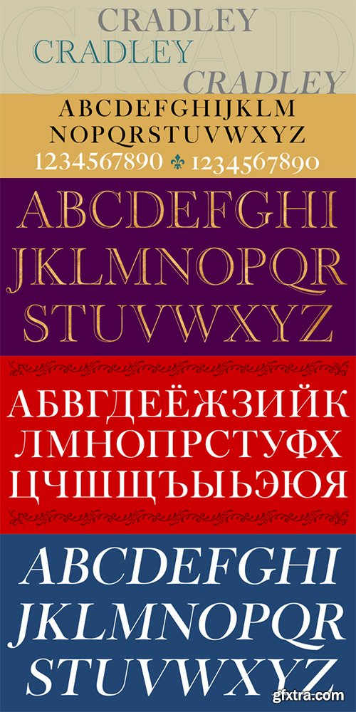 Cradley Font Family - 3 Font $157