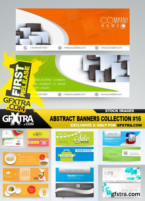 Abstract Banners Collection #16 - 25 Vectors