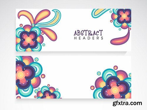 Abstract Banners Collection #16 - 25 Vectors