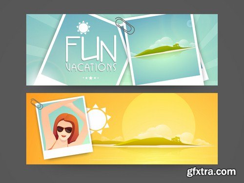 Abstract Banners Collection #16 - 25 Vectors