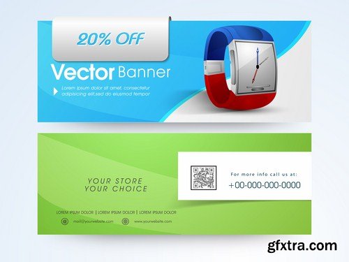 Abstract Banners Collection #16 - 25 Vectors