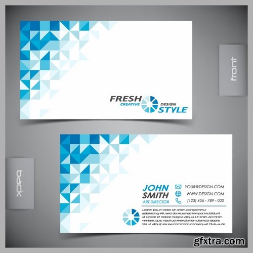 Collection of business cards templates #13-25 Eps