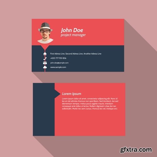 Collection of business cards templates #13-25 Eps