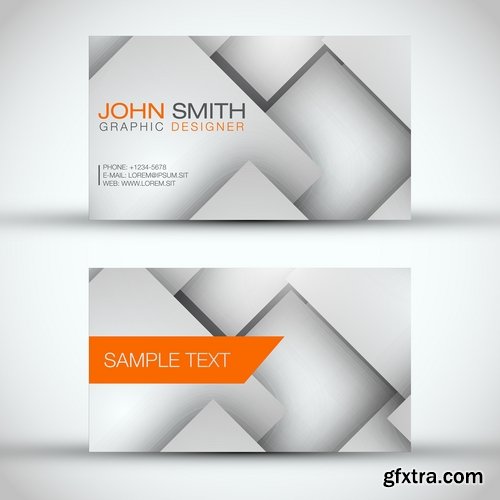 Collection of business cards templates #13-25 Eps