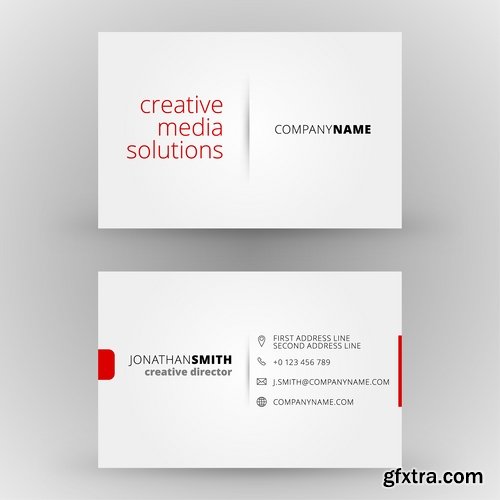 Collection of business cards templates #13-25 Eps