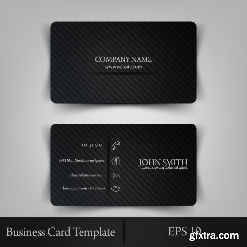 Collection of business cards templates #13-25 Eps