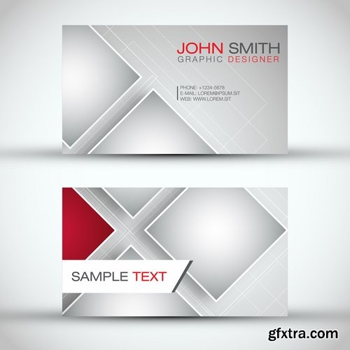 Collection of business cards templates #13-25 Eps